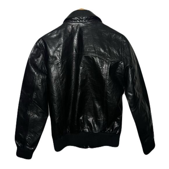 Zara Rare Buffalo Leather Bomber Jacker Women’s Size Small - Picture 3 of 6